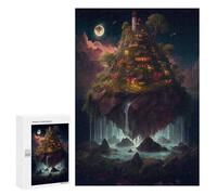 Puzzles 300 PCS pour Adolescents Enchanted Floating Island -1 Puzzles pour Adultes À Monter Soi-même - Jeux Éducatifs Et Amusants en Famille 300 PCS