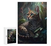 Puzzles 300 PCS pour Adolescents Enchanted Forest Feline Puzzles pour Adultes À Monter Soi-même - Jeux Éducatifs Et Amusants en Famille 300 PCS