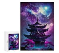 Puzzles 300 PCS pour Adolescents Enchanted Pagoda Sky -1 Puzzles pour Adultes Améliore La Mémoire Interaction Parent-Enfant Jouet Jeu Intellectuel 300 PCS