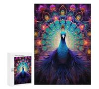 Puzzles 300 PCS pour Adolescents Enchanted Peacock Artwork Puzzles pour Adultes Améliore La Mémoire Interaction Parent-Enfant Jouet Jeu Intellectuel 300 PCS