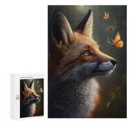 Puzzles 300 PCS pour Adolescents Fox Fantasy Butterfly Puzzles pour Adultes Jouets Anti-Stress Décoration Parfaite Cadeaux Anti-Stress 300 PCS