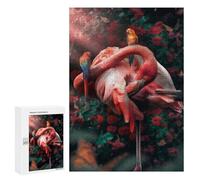 Puzzles 300 PCS pour Adolescents Funky Flamingo Jeu De Puzzle Casse-tête Anti-Stress Stimulant À Compléter 300 PCS