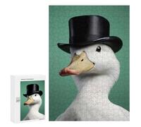 Puzzles 300 PCS pour Adolescents Funny Duck in A Suit Puzzles pour Adultes - Jeux De Construction - Analyse Et Logique - Idées Cadeaux pour Toute La Famille 300 PCS