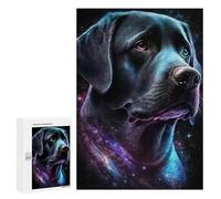 Puzzles 300 PCS pour Adolescents Galactic Dog Portrait -24 Puzzles pour Adultes Améliore La Mémoire Défi Éducatif Réduction du Stress Cadeaux 300 PCS