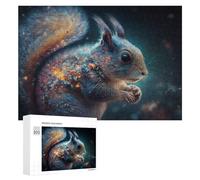Puzzles 300 PCS pour Adolescents Galactic Squirrel Cosmic Whisker Wonder Jeux De Puzzle Relaxants Améliorent La Mémoire Offrez-Les en Cadeau À Toute La Famille 300 PCS