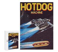 Puzzles 300 PCS pour Adolescents Hot Dog Machine Space Puzzle pour Adultes : Un Jeu Manuel Amusant Et Humoristique pour Un Anniversaire Ou Noël 300 PCS
