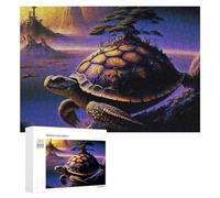 Puzzles 300 PCS pour Adolescents Isle on Turtle's Back Fantasy Landscape Jeux De Puzzle Relaxants Améliorent La Mémoire Offrez-Les en Cadeau À Toute La Famille 300 PCS