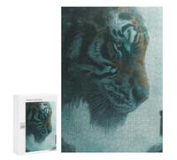 Puzzles 300 PCS pour Adolescents Journey to The Wild A Giant Tiger Encounter Puzzles pour Adultes Jeux Amusants Difficile Difficile À Compléter 300 PCS