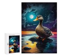 Puzzles 300 PCS pour Adolescents Lake Duck Jeu De Puzzle Casse-tête Anti-Stress Stimulant À Compléter 300 PCS