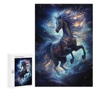 Puzzles 300 PCS pour Adolescents Magic Space Horse Jeu De Puzzle Casse-tête Anti-Stress Stimulant À Compléter 300 PCS