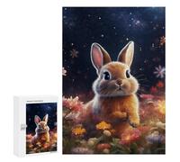 Puzzles 300 PCS pour Adolescents Magical Bunny Garden Jeux De Puzzle Relaxants Améliorent La Mémoire Offrez-Les en Cadeau À Toute La Famille 300 PCS