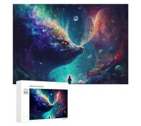 Puzzles 300 PCS pour Adolescents Magical Encounter A Whimsical Fantasy Scene Puzzle pour Adultes Jeux Amusants Une Œuvre d'art Aidez Votre Cerveau À Faire Travailler 300 PCS