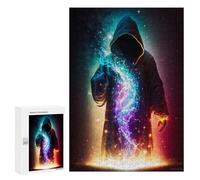 Puzzles 300 PCS pour Adolescents Magical Hooded Figure Jeux De Puzzle Relaxants Améliorent La Mémoire Offrez-Les en Cadeau À Toute La Famille 300 PCS