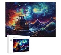 Puzzles 300 PCS pour Adolescents Magical Sea Voyage Puzzles pour Adultes Jouets Anti-Stress Décoration Parfaite Cadeaux Anti-Stress 300 PCS