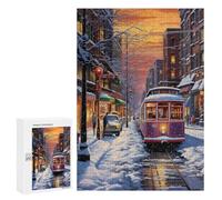 `Puzzles 300 PCS pour Adolescents Nostalgic Winter Canvas Puzzles pour Adultes Jeux De Détente Découpe De Précision Offre Spéciale Cadeaux pour Toute La Famille 300 PCS