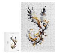 Puzzles 300 PCS pour Adolescents Oil Phoenix Puzzles pour Adultes Jeu De Réflexion Cadeau d'anniversaire Difficile À Compléter 300 PCS