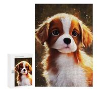 Puzzles 300 PCS pour Adolescents Paint Cute Dog Puzzles pour Adultes Décoration Murale Jouet Difficile, Difficile, Stimulant À Compléter 300 PCS