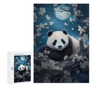 Puzzles 300 PCS pour Adolescents Panda Moonlit Dream Puzzles pour Adultes Jeux Relaxants Difficulté Défi Éducatif Difficile 300 PCS