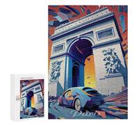 Puzzles 300 PCS pour Adolescents Paris Arc De Triomphe 3 Puzzle Adulte Jeu Familial Une Œuvre d'art À Offrir en Cadeau À Toute La Famille 300 PCS