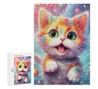 Puzzles 300 PCS pour Adolescents Playing Little Cat Puzzles pour Adultes Jeux Amusants Difficile Difficile À Compléter 300 PCS