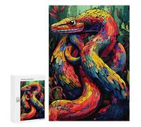 Puzzles 300 PCS pour Adolescents Rainbow Serpent in Forest Jeux De Puzzle Relaxants Améliorent La Mémoire Offrez-Les en Cadeau À Toute La Famille 300 PCS