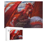 Puzzles 300 PCS pour Adolescents Red Dragon Guardian of Eggs Jeux De Puzzle Relaxants Améliorent La Mémoire Offrez-Les en Cadeau À Toute La Famille 300 PCS