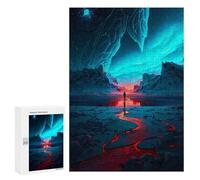 Puzzles 300 PCS pour Adolescents Red Sun Antarctica Jeu De Puzzle Casse-tête Anti-Stress Stimulant À Compléter 300 PCS