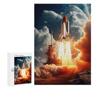 Puzzles 300 PCS pour Adolescents Rocket Take Off Puzzles pour Adultes - Jeux De Construction - Analyse Et Logique - Idées Cadeaux pour Toute La Famille 300 PCS