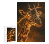 Puzzles 300 PCS pour Adolescents Scary Fantasy Giraffe Jeu De Puzzle Casse-tête Anti-Stress Stimulant À Compléter 300 PCS