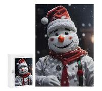 Puzzles 300 PCS pour Adolescents Snowman Funny Puzzles pour Adultes - Jouets À Faire Soi-même, mais Aussi Un Défi Éducatif Amusant Et Humoristique 300 PCS