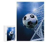 Puzzles 300 PCS pour Adolescents Soccer Ball in Goal Net Puzzles pour Adultes À Monter Soi-même - Jeux Éducatifs Et Amusants en Famille 300 PCS