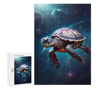 Puzzles 300 PCS pour Adolescents Space Turtle Sea Animal Puzzles pour Adultes Décoration Murale Jouet Difficile, Difficile, Stimulant À Compléter 300 PCS