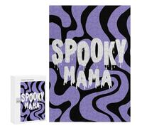 Puzzles 300 PCS pour Adolescents Spooky Mama Halloween Jeu De Puzzle Casse-tête Anti-Stress Stimulant À Compléter 300 PCS