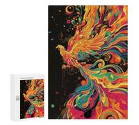 Puzzles 300 PCS pour Adolescents Swirling Colour Phoenix Jeu De Puzzle Casse-tête Anti-Stress Stimulant À Compléter 300 PCS