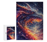Puzzles 300 PCS pour Adolescents The Rainbow Dragon 2 Puzzle Adulte Jeu Familial Une Œuvre d'art À Offrir en Cadeau À Toute La Famille 300 PCS