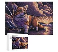 Puzzles 300 PCS pour Adolescents Thunderstorm Corgi Adventure -1 Puzzles pour Adultes - Jeux De Construction - Analyse Et Logique - Idées Cadeaux pour Toute La Famille 300 PCS
