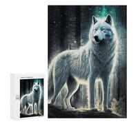 `Puzzles 300 PCS pour Adolescents White Wolf Puzzles pour Adultes Jeux De Détente Découpe De Précision Offre Spéciale Cadeaux pour Toute La Famille 300 PCS