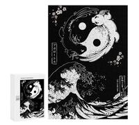 Puzzles 300 PCS pour Adolescents Yin and Yang Axolotl Wave Puzzle Adulte Jeu Familial Une Œuvre d'art À Offrir en Cadeau À Toute La Famille 300 PCS