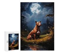 Puzzles 300 PCS pour Adultes American Pit Bull Terrier Puzzles pour Adultes Jeux De Famille Difficile Difficile pour Anniversaire, Noël 300 PCS