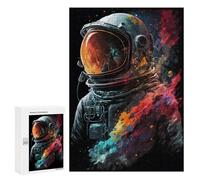Puzzles 300 PCS pour Adultes Astronaut Lost in Space Adolescents Puzzles Jeu Manuel Découpe De Précision Aide À Stimuler Le Cerveau 300 PCS