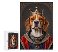 Puzzles 300 PCS pour Adultes Beagle Dog King Adolescents Puzzles Jeu Manuel Découpe De Précision Aide À Stimuler Le Cerveau 300 PCS