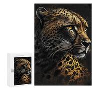 Puzzles 300 PCS pour Adultes Black Cheetah Adolescents Puzzles Jeu Manuel Découpe De Précision Aide À Stimuler Le Cerveau 300 PCS