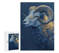 Puzzles 300 PCS pour Adultes Blue Ram Constellation Painting Puzzles pour Adolescents Activités Familiales Défi Éducatif Jeu Stimulant Et Divertissement en Famille 300 PCS