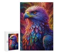 Puzzles 300 PCS pour Adultes Colorful Eagle Fantasy Artwork Puzzles pour Adolescents Activités Familiales Défi Éducatif Jeu Stimulant Et Divertissement en Famille 300 PCS