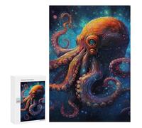 Puzzles 300 PCS pour Adultes Colorful Octopus Artwork -4 Puzzle, Jouet, Décoration Murale, mais Amusant Et Humoristique, Cadeau d'anniversaire Unique 300 PCS