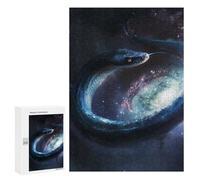 Puzzles 300 PCS pour Adultes Cosmic Serpent Galaxy Artwork Puzzles pour Adolescents Activités Familiales Défi Éducatif Jeu Stimulant Et Divertissement en Famille 300 PCS