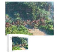 Puzzles 300 PCS pour Adultes Enchanted Mountain Village Puzzles pour Adultes, Jouet, Décoration Murale, Améliore La Mémoire, Cadeau d'anniversaire, Cadeaux, 300 PCS