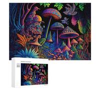Puzzles 300 PCS pour Adultes Enchanted Mushroom Forest -3 Puzzle, Jouet, Décoration Murale, mais Amusant Et Humoristique, Cadeau d'anniversaire Unique 300 PCS