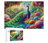 Puzzles 300 PCS pour Adultes Enchanted Peacock Paradise Puzzle, Jouet, Décoration Murale, mais Amusant Et Humoristique, Cadeau d'anniversaire Unique 300 PCS