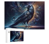 Puzzles 300 PCS pour Adultes Enchanted Raven Artwork Puzzle, Jouet, Décoration Murale, mais Amusant Et Humoristique, Cadeau d'anniversaire Unique 300 PCS